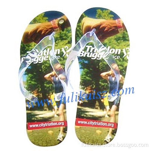 fashion printing EVA beach slipper